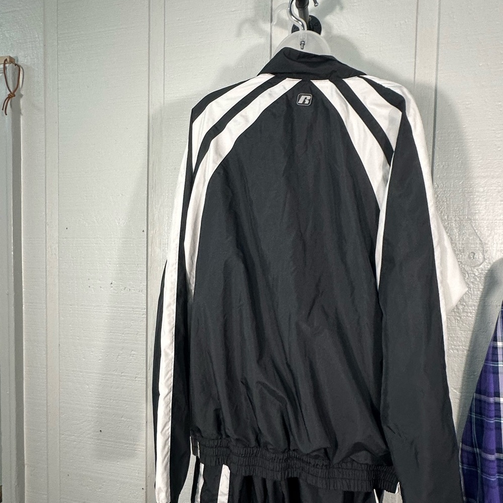 Russel Black and White Track Suit Size XL EUC - Picture 8 of 11